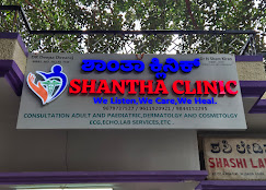 Shantha Clinic signboard